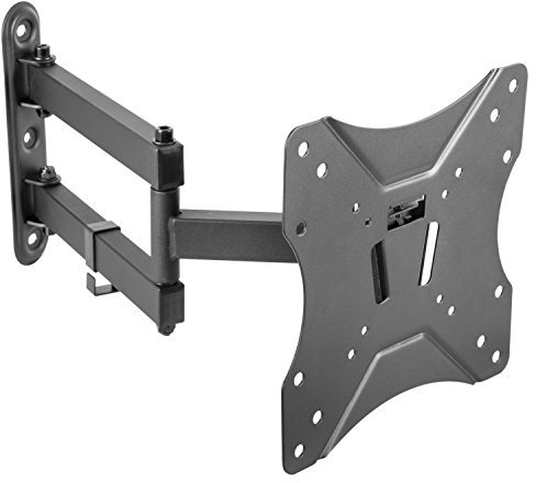 RICOO Support Murale TV Orientable S7222 Inclinable Universel 23-42 (58-107cm) Fix ation Mural Télévision LED/LCD/Incurvée VESA 200 x 200 Noir