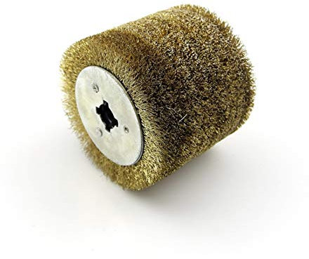 LIANYG Dibujo De Cepillo De Rueda 1pcs Cepillo de Alambre de Acero Inoxidable de la Rueda for la Madera de la Laca y la Rueda de Pulido desbarbado 00 (Grit : Thin 0.15mm Wire)