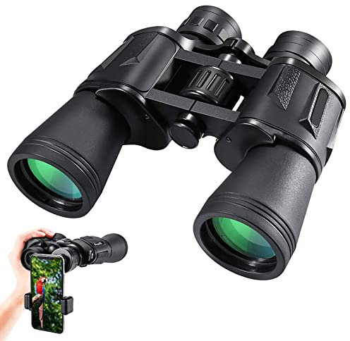 20 x 50 Fernglas, wasserdicht, beschlagfest, schwaches Licht, professionelles Fernglas mit strapazierfähigem und klarem FMC BAK4 Prismenobjektiv für Vogelbeobachtung, Jagd, Reisen, Outdoor-Sport