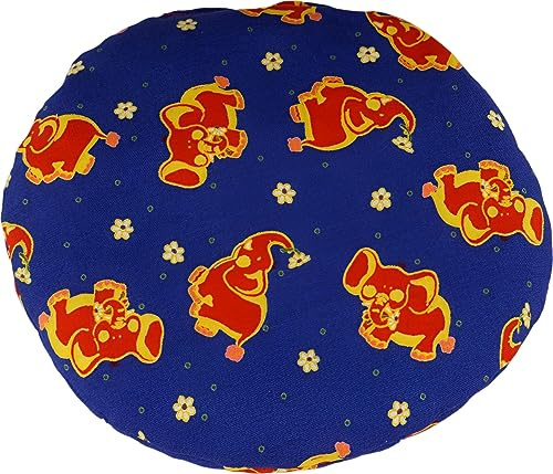 Kirschsteinsäckchen Kinder Elefanten blau rund ca. Ø 20cm