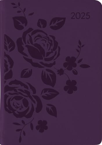 Alpha Edition - Ladytimer Mini Deluxe Purple 2025 Taschenkalender, 8x11,5cm, Kalender mit 144 Seiten,mit einem Info- und Adressteil im handlichen Miniformat, Mondphasen, internationales Kalendarium