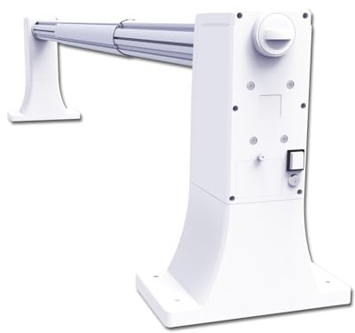 INTERNATIONAL COVER POOL Enrollador de Manta térmica de Piscina MOTORIZADO. Ajustable hasta 5,5m con Tubo de 100mm. Comodo Y FACIL DE Montar
