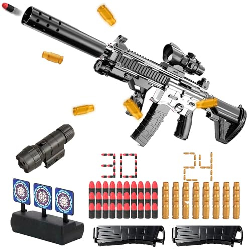 Pistolet à Balles Souples M416 pour Enfants - Jouet Avec Munitions et Mousse Souple - Pour 6 Ans et Plus