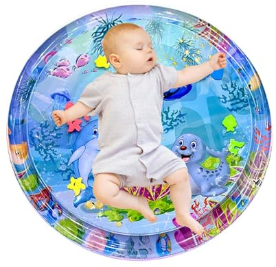 Haustier-Spritzmatte – Kühlwassermatte für Hunde, hydrosensorische Haustier-Spielmatte, Haustier-Wasser-Patting-Matte mit faltbarem Design, sanft, erfrischend, Wasser-Sensing-Spielmatte für Boden,