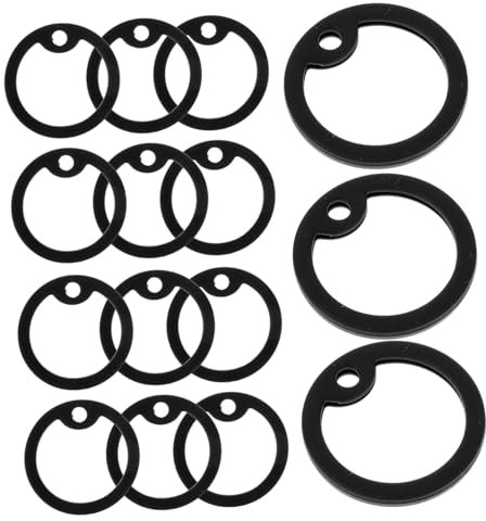 BCOATH 15stücke Teiliges Silikon Dog Tag Silencer Für Haustier-id-marken Geräuschdämpfende Flexible Schutzringe Aus Dickem Schwarzem Silikon Passend Für Standard-militärhalsbandmarken Bei