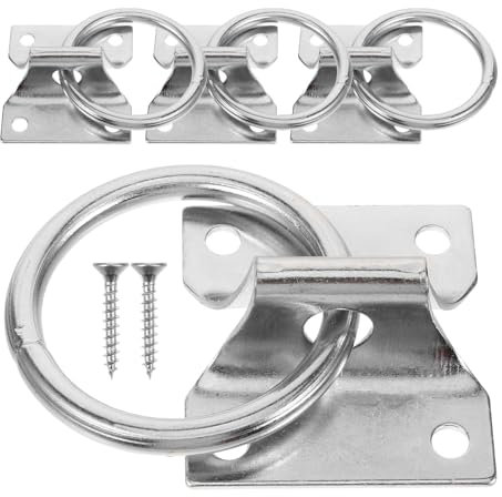 Happyyami 4stücke Sicherheitsring Für Pferde Blocker Tie Ring Aus Robuste Pferdeanbindeausstattung Für Stall Und Scheune Leicht Zu Verwenden Rostfrei