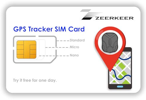 SIM Card per Localizzatore GPS, Scheda SIM per GPS Tracker con Copertura Globale e rete multi-operatore 4G LTE/3G/2G/GSM, Senza Scadenza e tariffe competitive, A partire 4€/mese, SIM per GPS Tracker