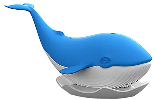 Mobestech 1 PC Whale Infusers Cute Y Loose Leaf Tea Infuser Strainer Reusable À Whale Tea Filter Strainer Handle Shaped Whale Tea Infuser Tea Steeper for Loose Leaf Silica Gel Blue