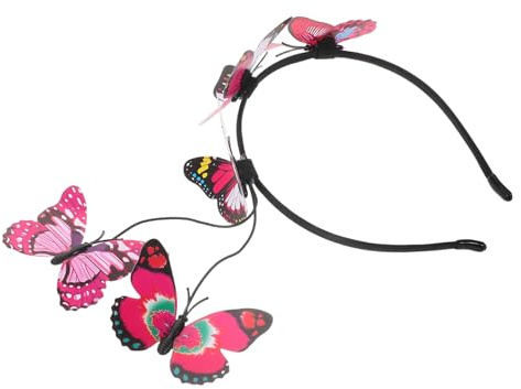 BESPORTBLE Schmetterling Fascinator Stirnband Für Frauen Schmetterlings Stirnband Party Kopfbedeckung Kostüm Hochzeit Kopfschmuck