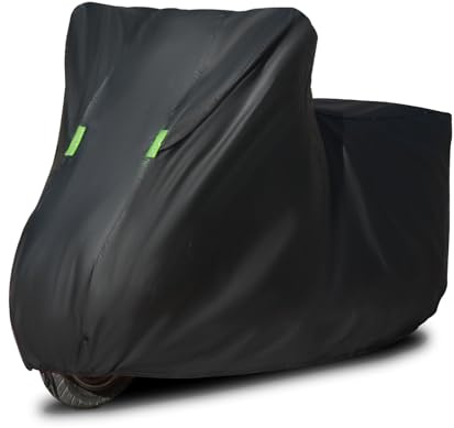 FDCYQW Abdeckplane Motorrad Outdoor, Für Honda CMX 1100 Rebel (2021-) Motorcycle Tarpaulin Motorradabdeckung UV-Beständiges Wasserdicht,Black
