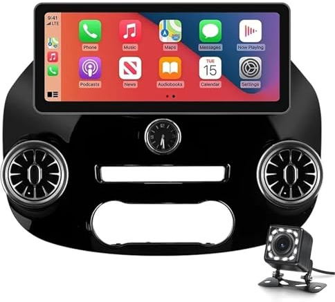 Sistema di navigazione per auto Android 12 con ricevitore audio integrato per Vito W447 2016-2021,doppio DIN,schermo touch da 12,3 pollici,con navigatore satellitare,Bluetooth,vivavoce,RDS,SWC + tele