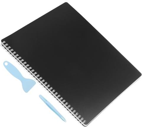 FIXOSHEE Reusable Sticker Book for Large Capacity Collecting Album with Tweezers and Spatula Blank Pages Organizer for Sticker Storage and Scrapbooking Practical Boys