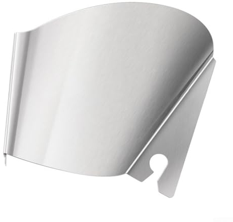 Stainless Steel Pouring Chute Accessory for for Kenwood Mixers, Polished Non-Stick Guard for Effortless Ingredient Transfer to Bowl, for Baking and Cooking Tasks