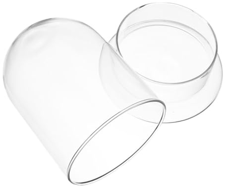 Sewroro Terrarium Bouteille Écologique en Verre Transparent pour Micro-Paysage, Décoration Bureau et Maison, Grand Dôme avec Petit Trou, Cloche Dôme Décorative en Verre