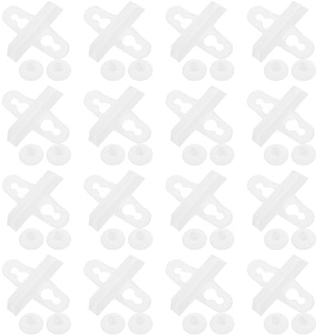 TOGEVAL 20pcs Fish Tank Partition Clip Aquarium Divider Bracket White Glass Suction Cup Clips for Breeding Isolation Net in Aquatic Tank