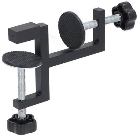 Cloimei Abrazadera universal para cercas Herramienta para trabajar la madera de alta resistencia Dispositivo de sujeción ajustable de doble cara para sierra de mesa Enrutador Talad
