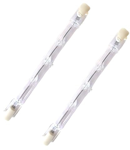 WOLTHID 2 pezzi R7s lampadine alogene 118mm AC 220-240v 500W lampadina alogena R7s a doppia estremità dimmerabile per illuminazione da studio e esterno, 500W, 118mm