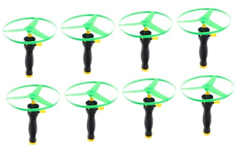 FUNOMOCYA 8 Piezas de Disco Volador de Plástico, Juguete Infantil al Aire Libre Colores Aleatorios, Platillos Voladores Divertidos para Fortalecer Músculos y Juegos Color Color Aleatorio