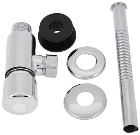 KooingTech Robinet de chasse d'eau pour urinoir à pression - Siphon d'urinoir - Poignée de chasse d'eau - Adaptateur en T - Pièces de rechange