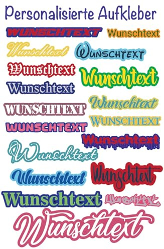 Personalisierter Vinyl Wunschtext Aufkleber 2 Farben – selbst gestalten Schriftzug Sticker für Auto Motorrad Fahrrad Wand Fenster – individueller Text mit Wunschfarbe & Schriftart