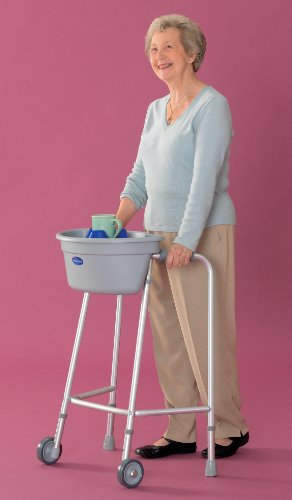 5G Buckingham Walking Frame Caddy - Silver - Walking Frame Accessory - Plastic - Adult - 36 H x 24 W