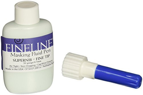 Fineline Applikatoren Kunststoff Fine Line Fluid Pen 20 Gauge W/Maskierung Fluid-1.25 Unzen