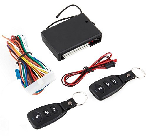 CAR PASSION Kit Chiusura Centralizzata Auto Universale - 2 Telecomandi, Apertura Baule e Controllo a Distanza - Facile da Installare, Sicuro e Compatibile con Tutti i Veicoli