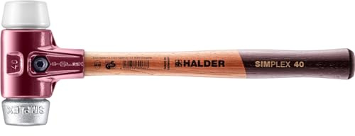 SIMPLEX-Schonhammer, Superplastik/Weichmetall; mit Tempergussgehäuse und hochwertigem Holzstiel | D=40 mm | 3079.040