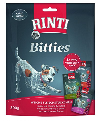 Rinti Bitties Multipack für Hunde als Snack 8 x 300g