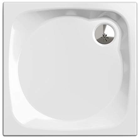 Duschwanne/Duschtasse Komplettset Nordona® SIMPLEX Plus | Maße: 90x90cm quadratisch | Inklusive 4x Standfüße und einer Tempoplex Ablaufgarnitur