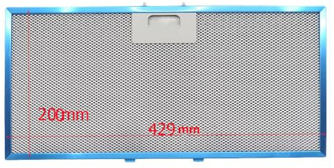 Marel Shop® - Filtro Antigrasso in Metallo per Cappa compatibile con Elica Modello BOX IN 429 x 200 x 9 mm per Modelli: BOXINPLUSIXGL/A/90 - BOXINSLEDIX/A - BOXINIX/A/90P34 - BOXINIXA864SI