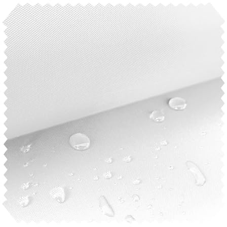 novely® OXFORD LIGHT - Reißfester Outdoorstoff - Wasserabweisender Polsterstoff - Pflegeleichte Meterware 1lfm | Farbe: 20 Weiß