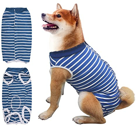 Dog Recovery Suit,Surgical Recovery Suit for Dogs Cats After Surgery,Dog Recovery Shirt for Female Male Dogs,Cone E-Collar Alternative Pet Vest,Post Operative Abdominal Wound Protector,Prevent Licking