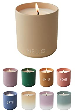 Design Letters duftkerzen im glas groß | duftkerze aus 100% Sojawachs et Brenndauer bis zu 51 Stunden | weihnachts Sammlung und entspannung geschenk für frauen | die Tassen als Vase wiederverwenden