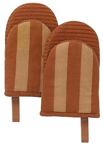 Folkulture Oven Mitts- 2er Set | Hitzebeständige Silikon Ofenhandschuhe Küchenzubehör Für Kochen Mit Aufhängeösen|Waschbar, Kein Ausrutschen topfhandschuhe for Küchenutensilien, Kochgeschenke