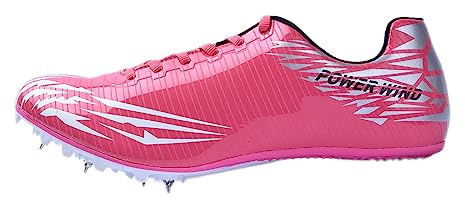 StoyRb Leichtathletik-Schuhe für Damen und Herren, kompatibel mit 7 Nägeln mit Spike-Schuhen, Unisex-Leichtathletik-Sneaker für Sprint-Hoch- und Weitsprung,Rosa,39