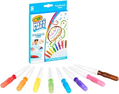 Crayola Color Wonder Paintbrush Pens, Mess Free Paint Set for Kids, 8ct Refill, 3+