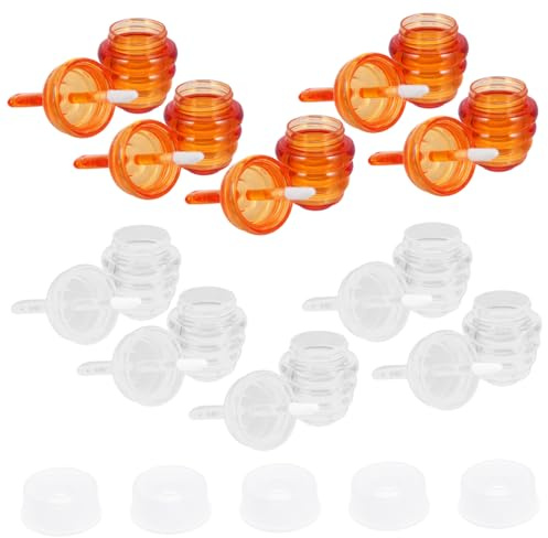FRCOLOR 10 Pièces Tube de Gloss Transparent Vide Pot de Soin Lèvres Cosmétique pour DIY Lèvres