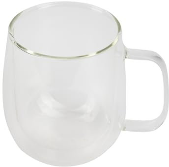BERGNER COFFEE & TEA LOVERS - Vaso Doble Pared 420ML Borosilicato - Protección Térmica - Ideal para Bebidas Variadas - Estilo Moderno - Lavado a Mano Recomendado