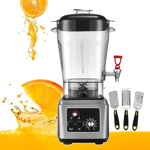 forplubossmmp Batidora De Pie De 2900 W, Licuadora De Encimera, Procesadora De Alimentos Y Trituradora con 7 Velocidades, Licuadora De Hielo Eléctrica para Batidos, Mezclas (11 L/15 L/19 L),15L