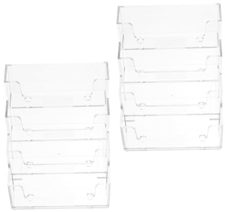 CANIGHT Klarer Visitenkartenhalter Aus Kunststoff Visitenkartenhalter Für Schreibtisch Wiederverwendbarer Kartenständer Multifunktionaler Visitenkartenetui