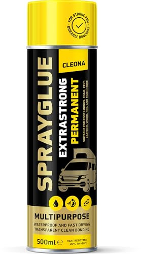 Cleona Spraylim – universal extra stark, 500 ml spray perfekt för snabb och ren limning