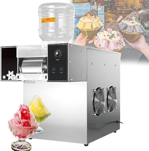 Snowflake Ice Cream Machine Commercial - Continuous Korean Ice Whisker Milk Shaved Ice Maker - Professional Grade Frozen Treats Maker for Business and Home