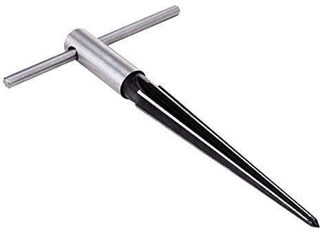 Reamer Tool for Bridge Pin Holes, Luthier Woodworking Tools with T Shape Handle Hand Held Tapered for Guitar Making and Cutting