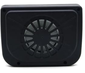 NGTFDCP Soplador de Coche, Ventilador Centrífugo Portátil For Coche Pequeño, Tipo Ventana, con Enfriador De Aire Solar, Silencioso,Alta Potencia de succión