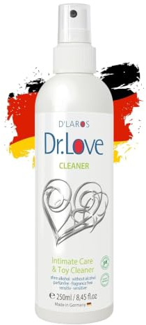 Dr.Love® Premium Cleaner | 250ml | 2in1 -Reinigungsmittel - Ohne Alkohol | Reinigungsmittel für Silikon & Latex | Pflege und Cleaner für dein Toy und den Intimbereich | Made in Germany