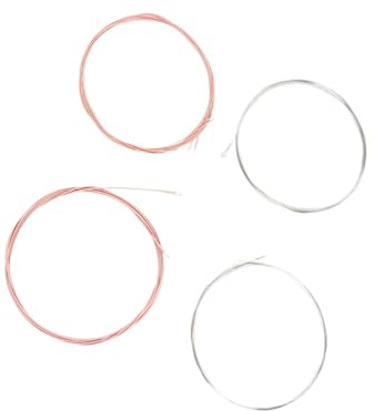 Depisuta Surtido de Juego de Cuerdas de Mandolina de Acero Inoxidable de 8 Piezas con Calidad de Sonido Clara, Fácil de Instalar para Jugadores