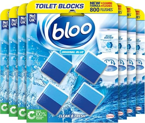 Original Toilet Cleaner Blocks 2-in-1 (4 × 7g) | In-Cistern Fresheners with Foaming Action & Limescale Protection