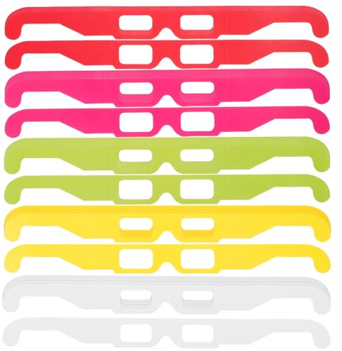 SHINEOFI 3D Pappbrillen 30 Stück Bunt – 3D Effekt Partybrille mit Feuerwerk Muster Leichte Kinderbrille als Belohnung für Klassenzimmer Musik und Outdoor Partys