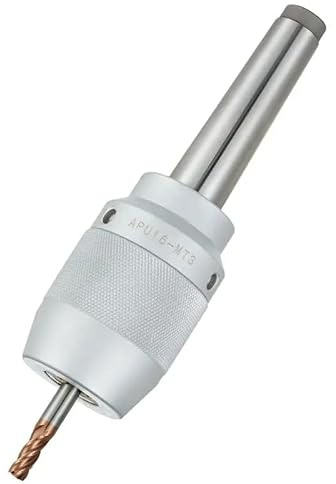 1pc MT2 MT3 MT4 MT5 Straight Shank APU13 APU16 CNC Integrated Self-Tightening Three-Jaw Drill Chuck for Precision Machining(C20-APU16)